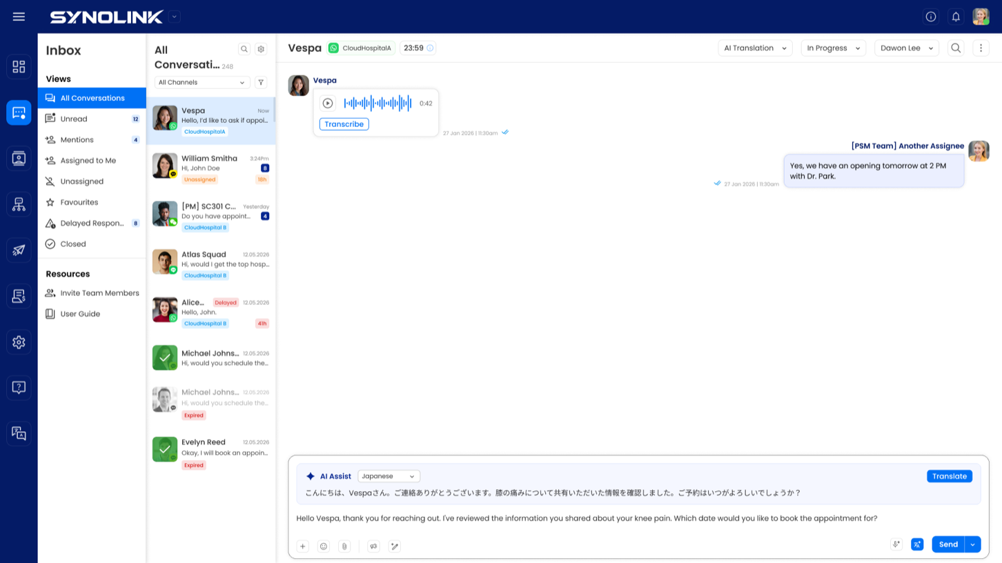 Inbox preview